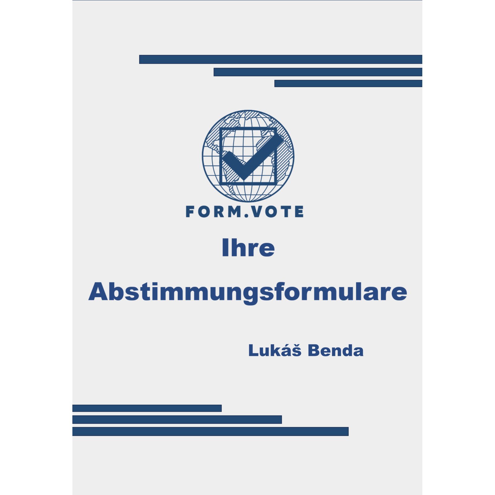 form.vote Ihre Abstimmungsformulare